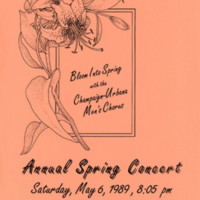 Champaign-Urbana Men&#039;s Choir Spring  Concert Flyer