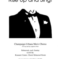 Champagin-Urbana Men&#039;s Chorus Flyer
