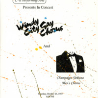 Windy City Gay Chorus and Champaign-Urbana Men&#039;s Chorus Concert Flyer