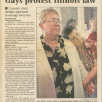 Gays Protest Illinois Law