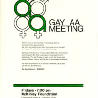 Gay AA Meeting Flyer